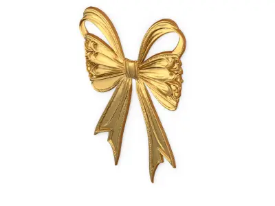 Classic Bow Set  Ornament Element Onlay carved 52 3D model