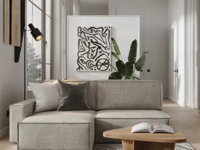 Modern residential interior 05 3D model