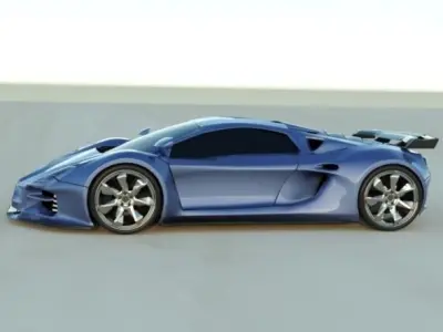 Evonius supercar concept 3D model