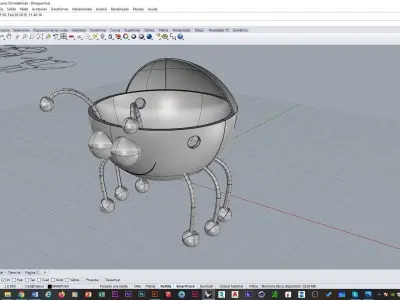 Beutiful Ladybird Hanging Basket - Flowerpot For Childrens 3D print model