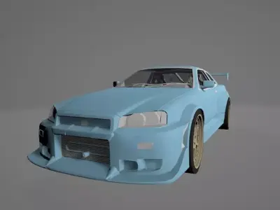Nissan skyline r34 3D print model