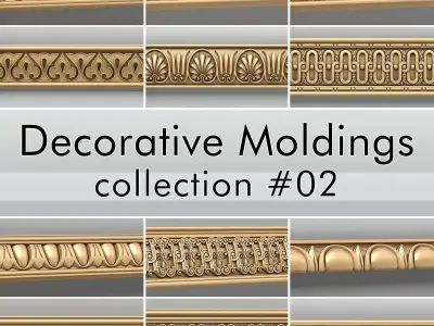 Decorative Moldings collection 02 3D model