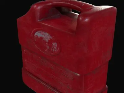 Oil can Low-poly 3D model