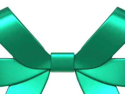 Christmas Bow Ribbon 57 Low-poly 3D model