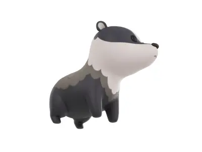 Character293 Badger 3D model