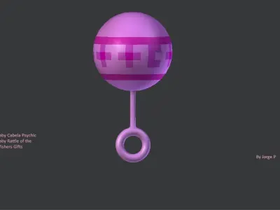 Baby Cabela Psychic Baby Rattle Of The Wishers  Free 3D model