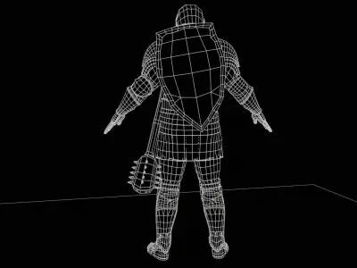 NPC Knight6 Low-poly 3D model