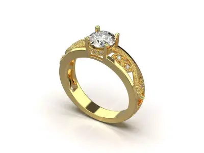 ring code 181 3D print model