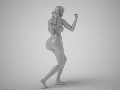 Boxer Girl 3D print model