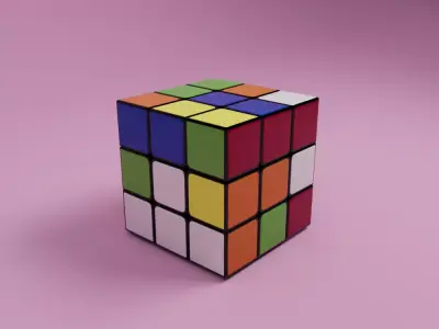 Rubiks Cub Free 3D model