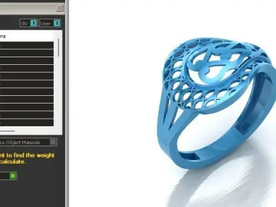 Fancy Womens Rings Plain Rings Ready STL 3DM Models Rings 3D print model purchase