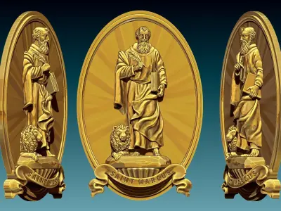 Mark-Marcus-Marcos-Evangelist - CNC   3D print model