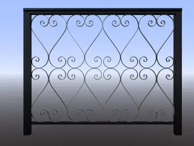 FENCE  BARANDA ESTILO ANDALUZ Free 3D model