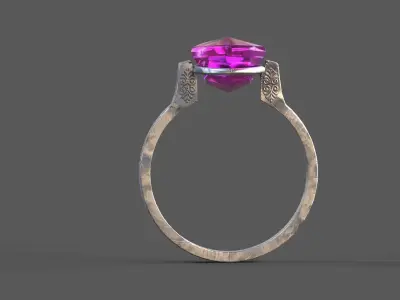High-Quality 3D Ring Model Low-poly 3D model