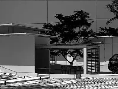 Stylish House In Southern Location 3D model