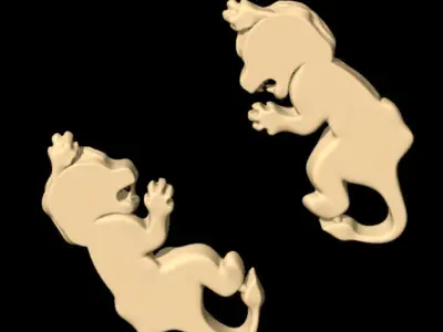 Tiny Lion to be Added on Models Free 3D print model