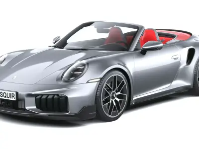 Porsche 911 Turbo S Cabrio Aerokit 2026 3D model