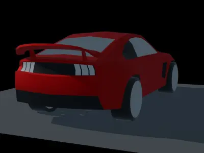 Sports Car Low Poly Low-poly 3D model