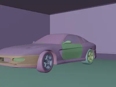 1992 Ferrari 456 GT - COMPLETE EDITION Low-poly 3D model