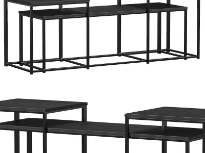 Yarlow Table Set Of 3 By Furnitureden 3D model