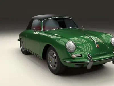 Porsche 356 Cabriolet 3D model