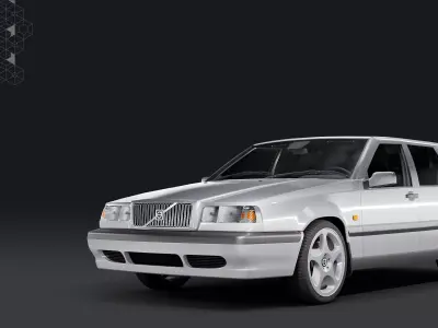 VOLVO 850 1991-1997 Game-ready Low-poly 3D model