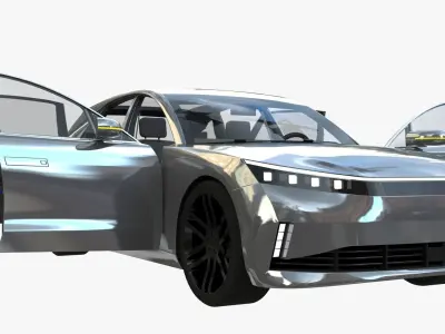 Electric Station Wagon 3D model