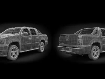 chevrolet avalanche 2010 Low-poly 3D model