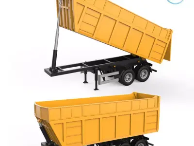 Dumper Trailer V1 3D print model