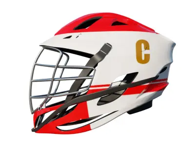 Helmet Lacrosse Low-poly 3D model