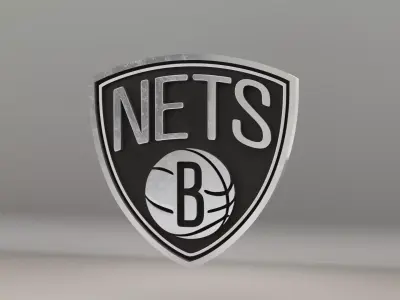NBA Brooklyn Nets Logo 3D model