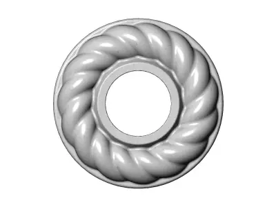 Round Rope Rosette 3D print model