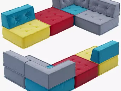 Interia Siesta sofa 3D model