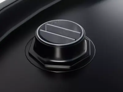 Steel Barrel - Black - Clean 3D model