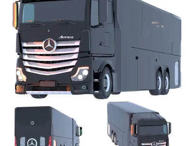ACTROS LUXURY MOTORHOME2019 3D model