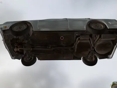 sedan car Low-poly 3D model