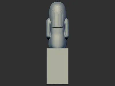 Statue of Lady Sennuwy Pharaoh 3d printable model 3D print model