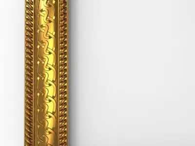 carved frame 3D model