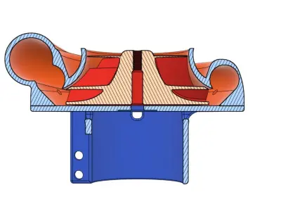 Turbocharger DC 775 electric motor  3D print model