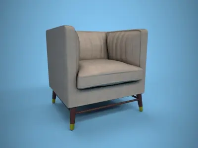 Comfort sofa Free low-poly 3D model