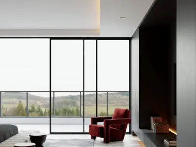 Bedroom interior scenes 3D model buy
