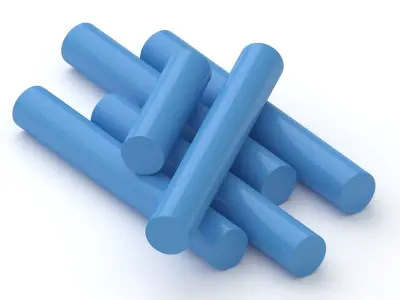 Chalk Sticks Collection 3D model