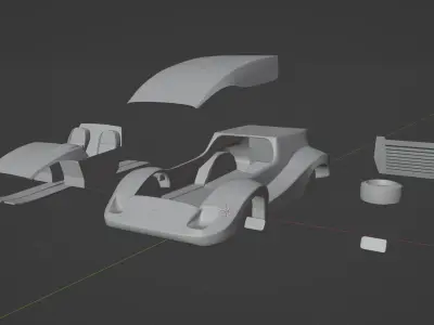 pole position car 3D print model