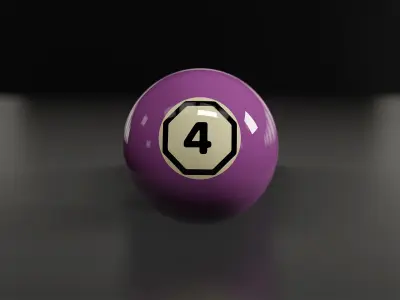 Pool Billiards Cyclop Hyperion Tournament Pro TV Balls 3D model