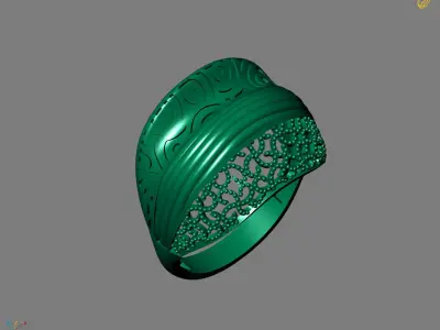 Women Plain Ring Ready STL Models Womens Ring 3d models 3D print model 40