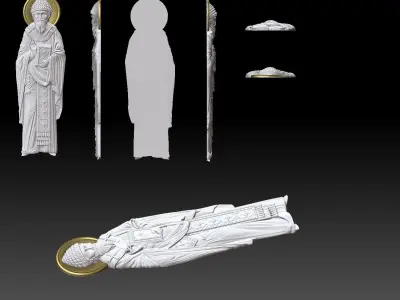 Orthodox icon  Saint Spyridon 3D print model