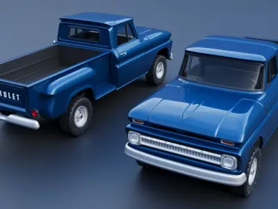 Chevrolet K20 Long Bed 1965 3D print model