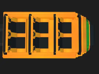 Roller Coaster 3D model Low-poly 3D model