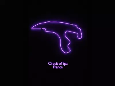 Neon 3D Model 18 - Race Track 3 - SPA 3D model