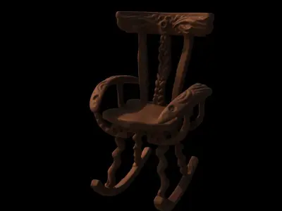 rooking chair Free 3D model